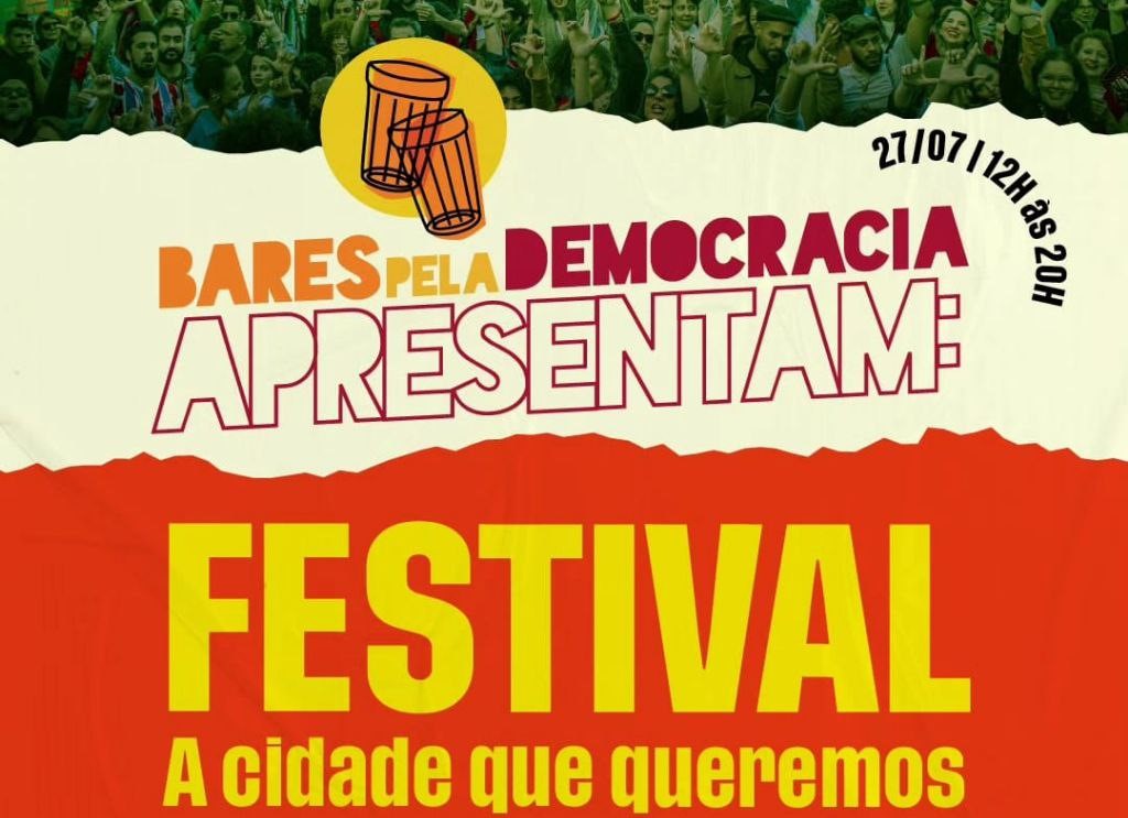 Festival dos Bares pela Democracia tem programação cultural e gastronomia no centro de São Paulo