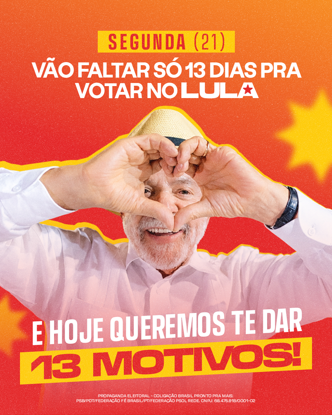 13 motivos para votar 13: o que o governo Lula já entregou pro Brasil
